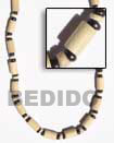 Natural Necklace Natural White Wood Tube Natural Necklace Products - Cebujewelry.com
