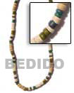 Natural Necklace 4-5 Mm Heishi Bleach Natural Necklace Products - Cebujewelry.com