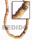 7-8 elastic coco heishi Natural Necklace