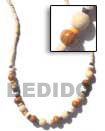 2-3 mm coco heishi Natural Necklace