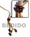 Natural Necklace 3 Tassel Natural Coco Natural Necklace Products - Cebujewelry.com