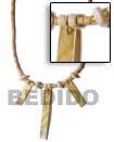 Natural Necklace Bamboo Tube W/ Coco Natural Necklace Products - Cebujewelry.com