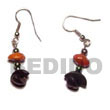 Seed Earrings Dangling Black Buri Half Seed Earrings Products - Cebujewelry.com