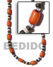 Seed Necklace Orange Buri Seed Necklaces Seed Necklace Products - Cebujewelry.com