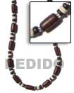 dark brown buri seed Seed Necklace