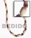white buri seed tube Seed Necklace