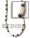 white shell with white Seed Necklace