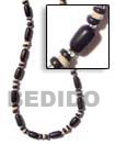 Seed Necklace Buri Black Tube W/ Seed Necklace Products - Cebujewelry.com