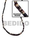 Black Lip Heishi Shell Beads