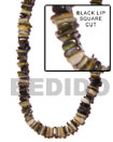 Shell Beads Black Lip Square Cut Shell Beads Products - Cebujewelry.com