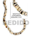 Shell Beads Exotica Luhuanus Square Cut Shell Beads Products - Cebujewelry.com