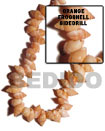 Shell Beads Orange Frog Shell Beads Products - Cebujewelry.com