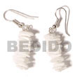 Shell Earrings Dangling White Rose Shell Earrings Products - Cebujewelry.com