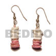 Shell Earrings Dangling White Rose/old Rose Shell Earrings Products - Cebujewelry.com