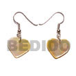 dangling MOP 30mm heart Shell Earrings