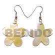 Shell Earrings Dangling 30mm MOP Flower Shell Earrings Products - Cebujewelry.com