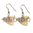 Shell Earrings Dangling MOP 24x17mm Bird Shell Earrings Products - Cebujewelry.com