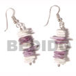 Shell Earrings Dangling White Rose W/ Shell Earrings Products - Cebujewelry.com