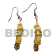 Shell Earrings Dangling Troca W/ Crystal Shell Earrings Products - Cebujewelry.com