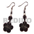 Shell Earrings Dangling 15mm Scallop Blacktab Shell Earrings Products - Cebujewelry.com