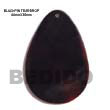 black pin teardrop pendant Shell Pendants