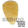reversed teardrop MOP oval Shell Pendants