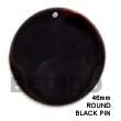 round black pin pendant Shell Pendants