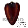Shell Pendants Black Pin Rose Petal Shell Pendants Products - Cebujewelry.com
