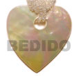 Shell Pendants Heart MOP W/ Large Shell Pendants Products - Cebujewelry.com