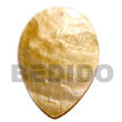 MOP inverted teardrop oval Shell Pendants