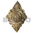 blacklip diamond carving 50mm Shell Pendants