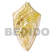 MOP shield w/ carving Shell Pendants