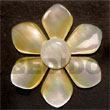 Shell Pendants Flower MOP W/ Hammershell Shell Pendants Products - Cebujewelry.com