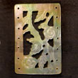 Shell Pendants Rectangular Floral Carving MOP Shell Pendants Products - Cebujewelry.com