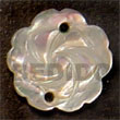 flower hammershell 30mm pendants Shell Pendants