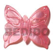 pink hammershell 50mm butterfly Shell Pendants