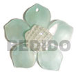 Shell Pendants 45mm Turquoise Hammershell Flower Shell Pendants Products - Cebujewelry.com