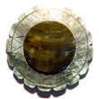 Shell Pendants 40mm Blacklip Flower Wheel Shell Pendants Products - Cebujewelry.com