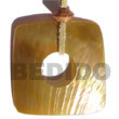 Shell Pendants Square Brownlip W/ Middle Shell Pendants Products - Cebujewelry.com