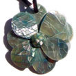 Shell Pendants Blue Hammershel Flower /blocking Shell Pendants Products - Cebujewelry.com