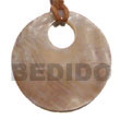 Shell Pendants Round 42mm Hammershell W/ Shell Pendants Products - Cebujewelry.com