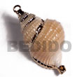 Shell Pendants Posik Shell Molten Gold Metal Pendant Products - Cebujewelry.com