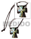 Surfer Necklace 35mm Inlaid Paua Abalone Surfer Necklace Products - Cebujewelry.com
