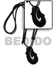 Surfer Necklace 40mm Black Carabao Horn Surfer Necklace Products - Cebujewelry.com