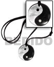 40mm round yin yang Surfer Necklace