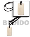 Surfer Necklace 40mmx55mm White Bone Tag Surfer Necklace Products - Cebujewelry.com