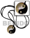 Surfer Necklace 40mm Round Yin Yang Surfer Necklace Products - Cebujewelry.com