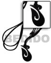 celtic black carabao horn Surfer Necklace