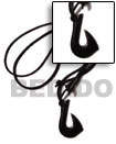 Surfer Necklace Black Carabao Horn Hook Surfer Necklace Products - Cebujewelry.com