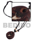 Surfer Necklace Round Clay Shark Tooth Tribal Clay Jewelry Products - Cebujewelry.com